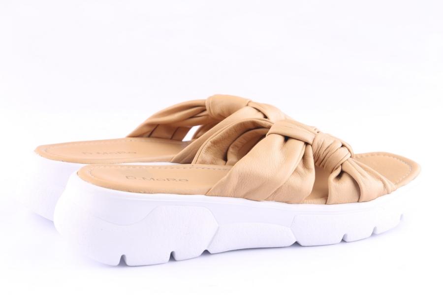 D.moro Shoes Women Leather Slippers For Summer: TAŞ-116 Light Taupe (Wholesale)