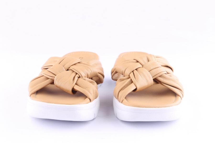 D.moro Shoes Women Leather Slippers For Summer: TAŞ-116 Light Taupe (Wholesale)