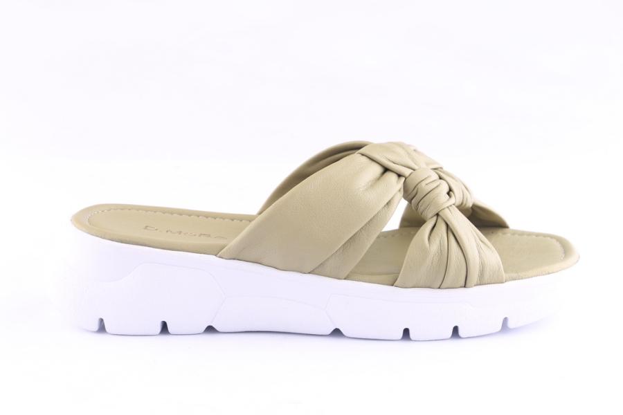 d.moro shoes Women Leather Slippers for Summer: TAŞ-116 Shadow (Wholesale)