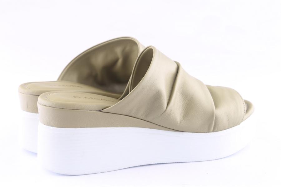 D.moro Shoes Women Leather Slippers For Summer: TAŞ-154 Light Green (Wholesale)