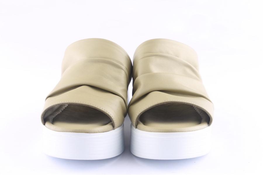 D.moro Shoes Women Leather Slippers For Summer: TAŞ-154 Light Green (Wholesale)