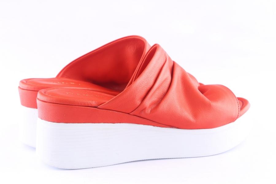 D.moro Shoes Women Leather Slippers For Summer: TAŞ-154 Red (Wholesale)
