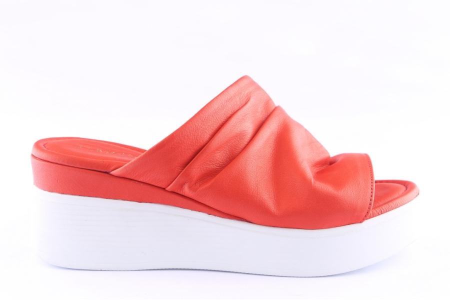 d.moro shoes Women Leather Slippers for Summer: TAŞ-154 Red (Wholesale)