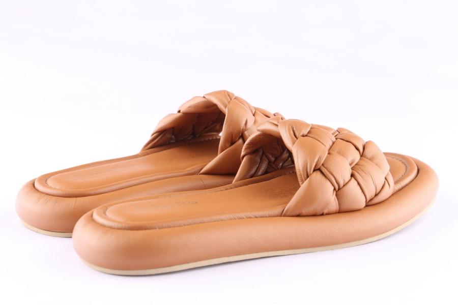 D.moro Shoes Women Leather Slippers For Summer: TAŞ-192 Light Brown (Wholesale)