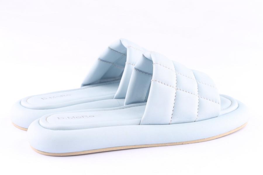D.moro Shoes Women Leather Slippers For Summer: TAŞ-240 Baby Blue (Wholesale)