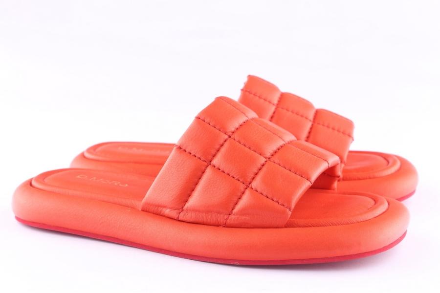 D.moro Shoes Women Leather Slippers For Summer: TAŞ-240 Red (Wholesale)