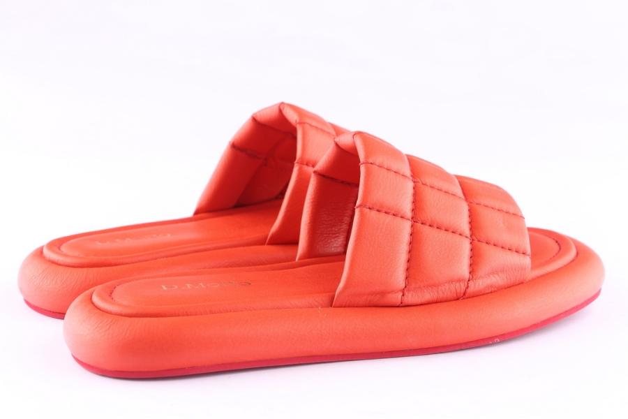 D.moro Shoes Women Leather Slippers For Summer: TAŞ-240 Red (Wholesale)