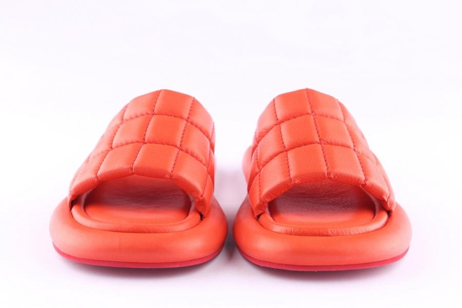 D.moro Shoes Women Leather Slippers For Summer: TAŞ-240 Red (Wholesale)