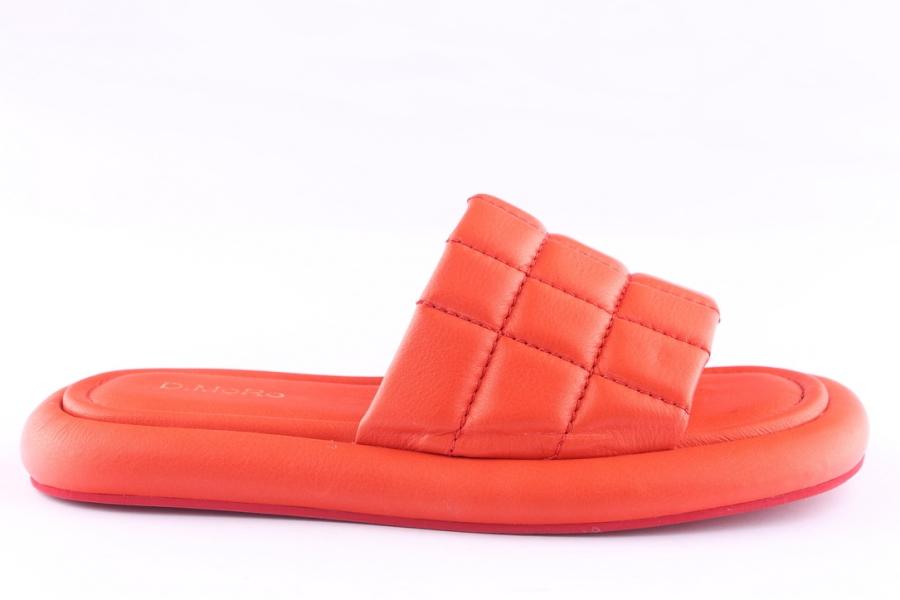 d.moro shoes Women Leather Slippers for Summer: TAŞ-240 Red (Wholesale)