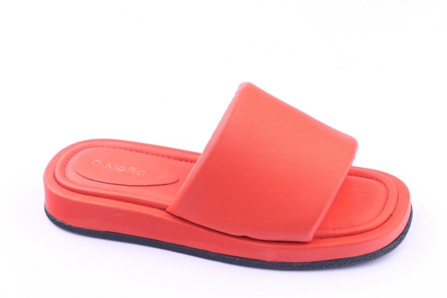 d.moro shoes Women Leather Slippers for summer: TAŞ-244 Red Leather (Wholesale)