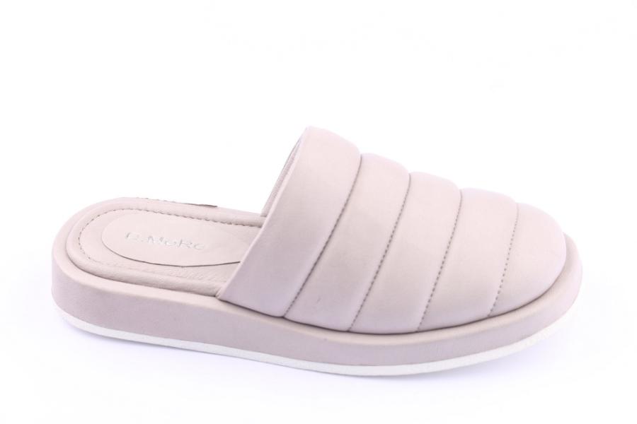 d.moro shoes Women Leather Slippers for summer: TAŞ-252 Cream Leather (Wholesale)