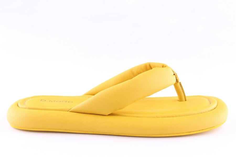 d.moro shoes Women Leather Slippers for Summer: TAŞ-255 (T) Yellow (Wholesale)