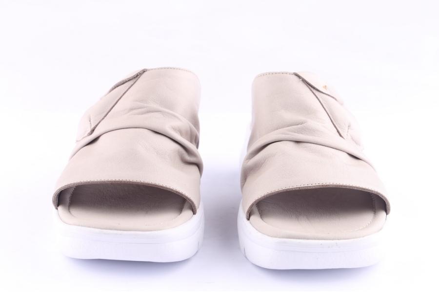 D.moro Shoes Women Leather Slippers For Summer: TAŞ-294 Silver Grey (Wholesale)