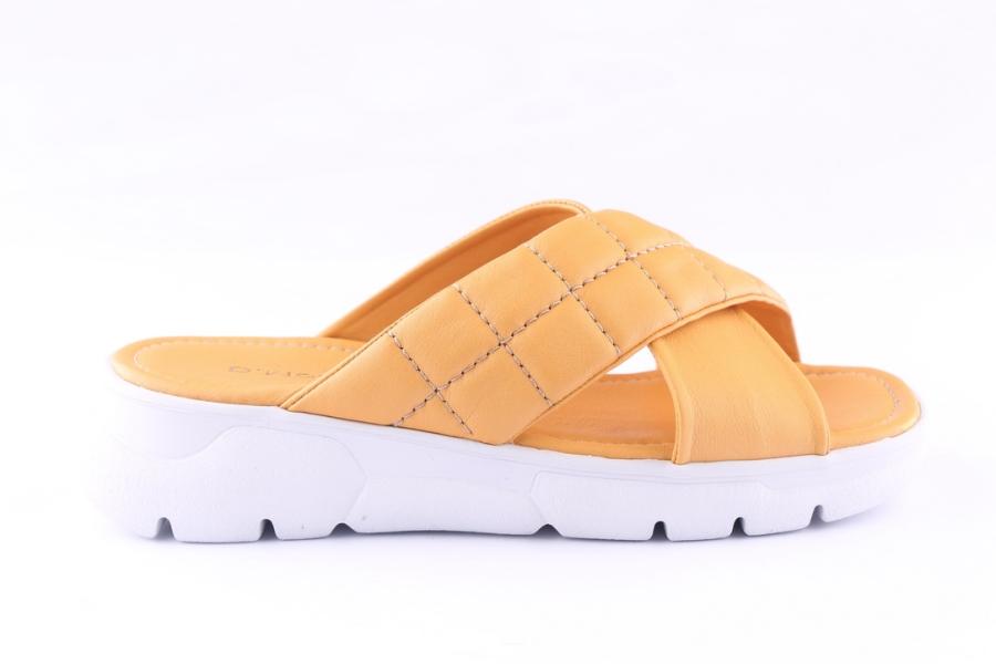 d.moro shoes Women Leather Slippers for Summer: TAŞ-295 Camel (Wholesale)