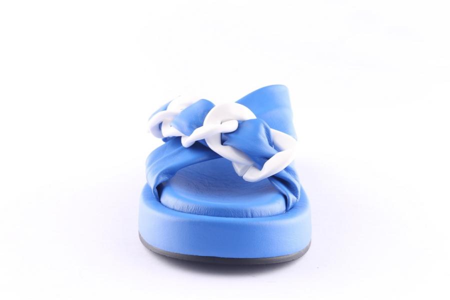 D.moro Shoes Women Leather Slippers For Summer: TAŞ-296 Blue (Wholesale)