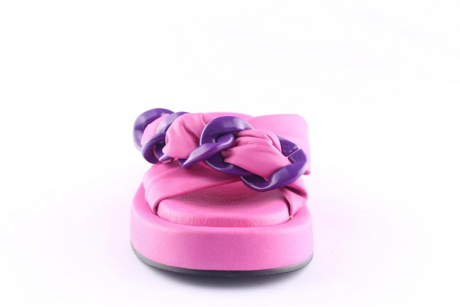 D.moro Shoes Women Leather Slippers For Summer: TAŞ-296 Fuchsia (Wholesale)