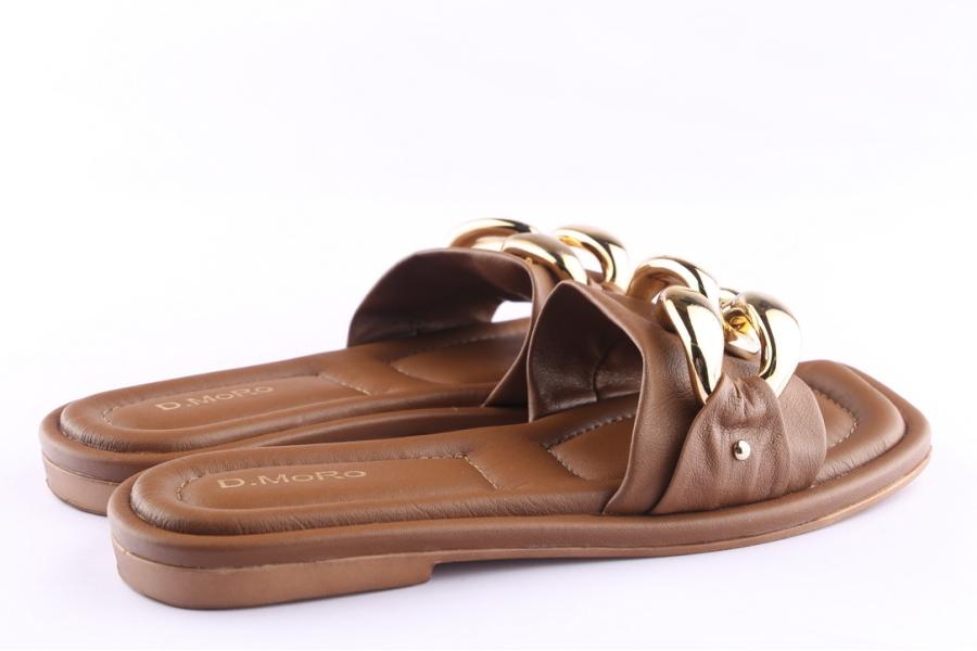 D.moro Shoes Women Leather Slippers For Summer: TAŞ-299 Brown (Wholesale)