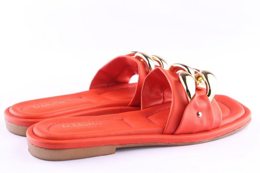 D.moro Shoes Women Leather Slippers For Summer: TAŞ-299 Red (Wholesale)