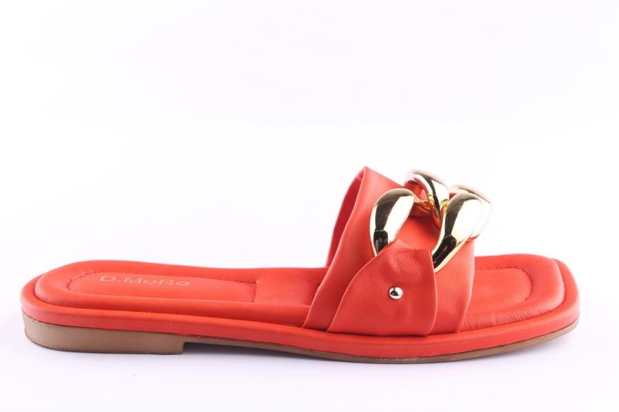 d.moro shoes Women Leather Slippers for Summer: TAŞ-299 Red (Wholesale)