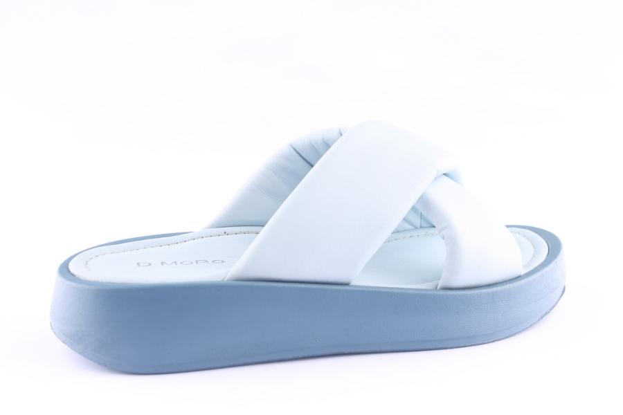 D.moro Shoes Women Leather Slippers For Summer: TAŞ-342 Baby Blue (Wholesale)