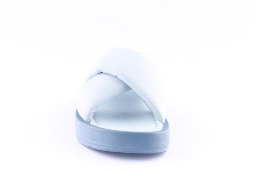 D.moro Shoes Women Leather Slippers For Summer: TAŞ-342 Baby Blue (Wholesale)