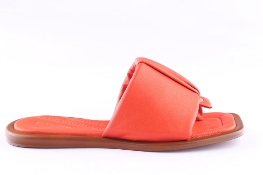 d.moro shoes Women Leather Slippers for Summer: TAŞ-343 Red (Wholesale)