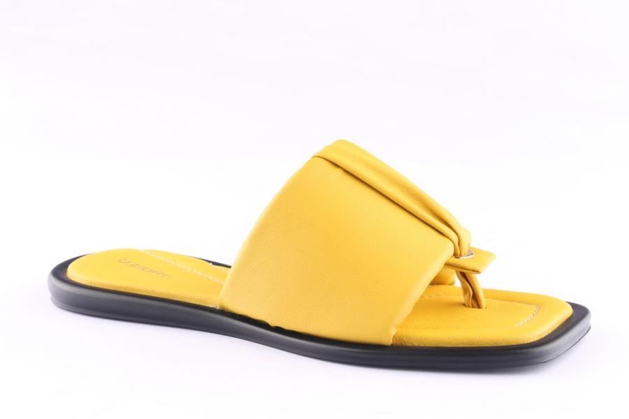 D.moro Shoes Women Leather Slippers For Summer: TAŞ-343 Yellow (Wholesale)