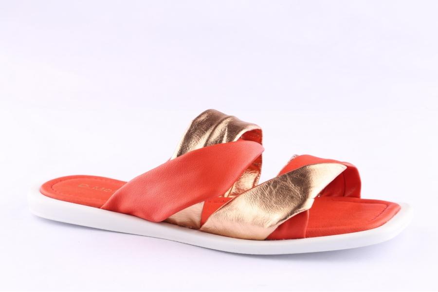 D.moro Shoes Women Leather Slippers For Summer: TAŞ-344 Red (Wholesale)