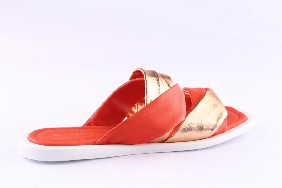 D.moro Shoes Women Leather Slippers For Summer: TAŞ-344 Red (Wholesale)