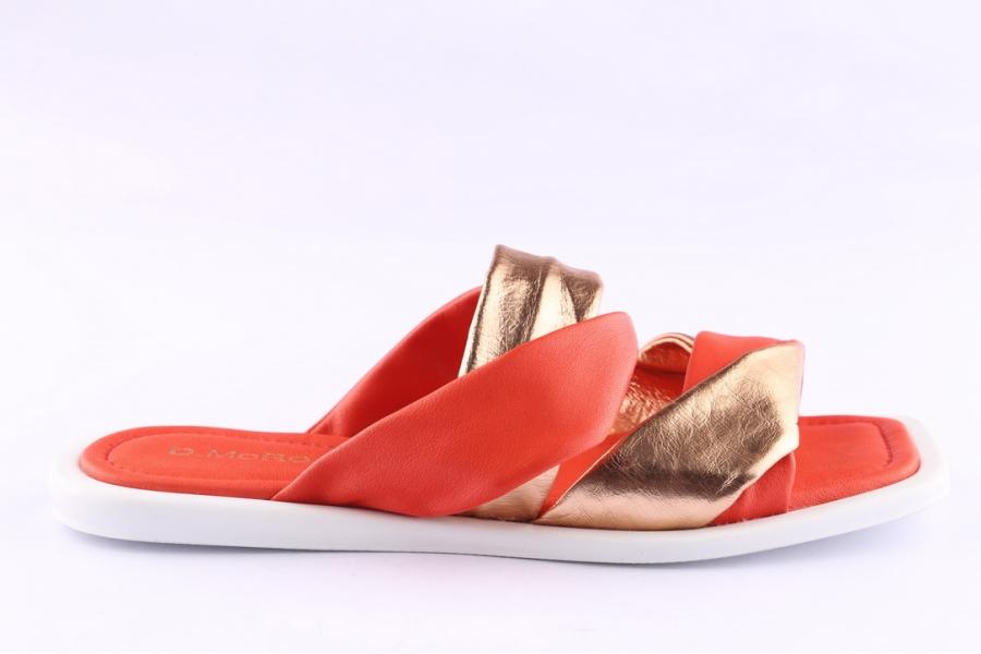 d.moro shoes Women Leather Slippers for Summer: TAŞ-344 Red (Wholesale)