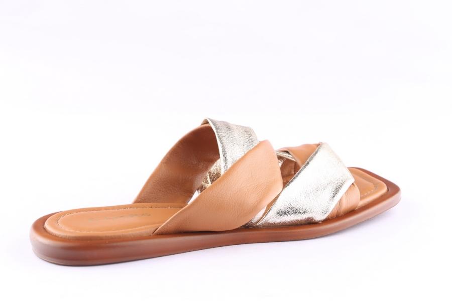 D.moro Shoes Women Leather Slippers For Summer: TAŞ-344 Tan (Wholesale)