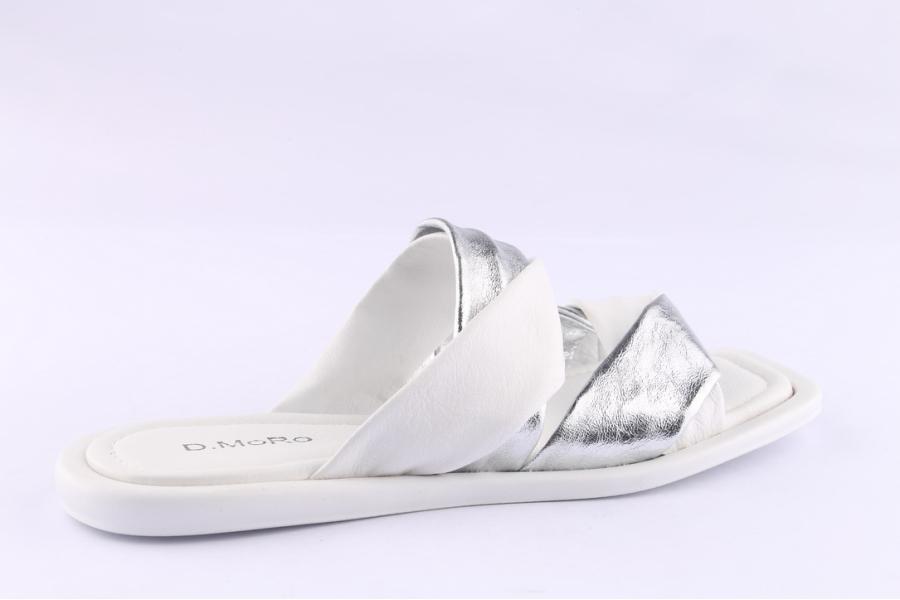 D.moro Shoes Women Leather Slippers For Summer: TAŞ-344 White (Wholesale)