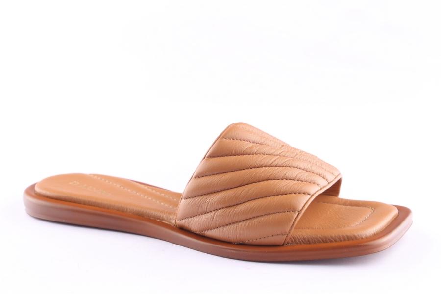 D.moro Shoes Women Leather Slippers For Summer: TAŞ-345 Tan (Wholesale)