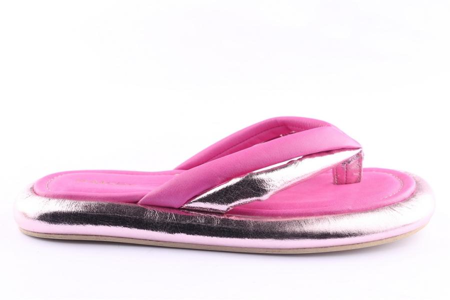 d.moro shoes Women Leather Slippers for Summer: TAŞ-347 Fuchsia (Wholesale)