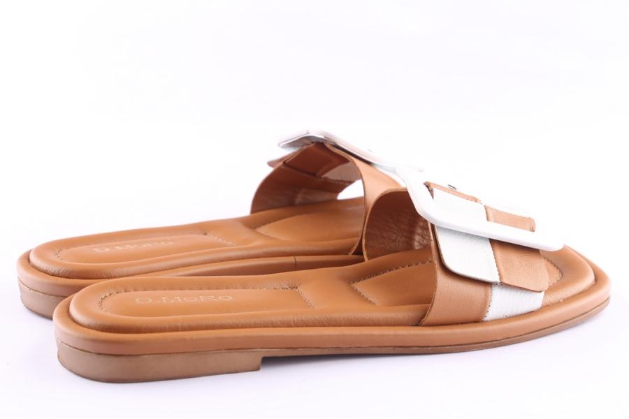 D.moro Shoes Women Leather Slippers For Summer: TAŞ-349 Tan (Wholesale)