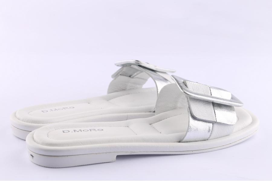 D.moro Shoes Women Leather Slippers For Summer: TAŞ-349 White (Wholesale)