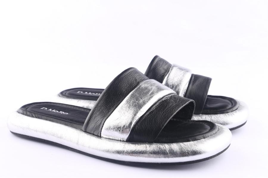 D.moro Shoes Women Leather Slippers For Summer: TAŞ-351 Black (Wholesale)