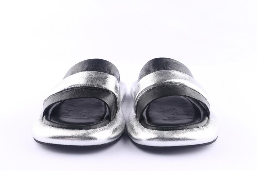 D.moro Shoes Women Leather Slippers For Summer: TAŞ-351 Black (Wholesale)