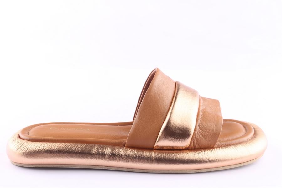 d.moro shoes Women Leather Slippers for Summer: TAŞ-351 Tan (Wholesale)