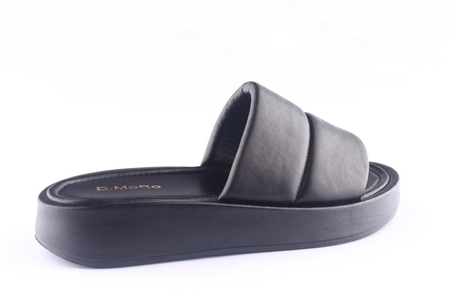 D.moro Shoes Women Leather Slippers For Summer: TAŞ-352 Black (Wholesale)