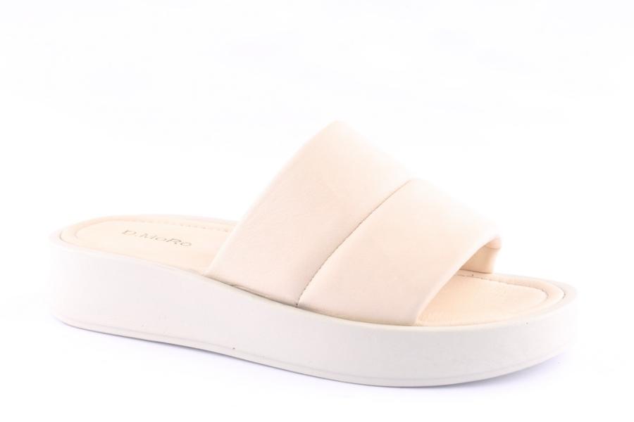 D.moro Shoes Women Leather Slippers For Summer: TAŞ-352 Off White (Wholesale)