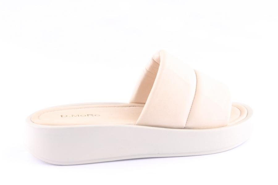 D.moro Shoes Women Leather Slippers For Summer: TAŞ-352 Off White (Wholesale)