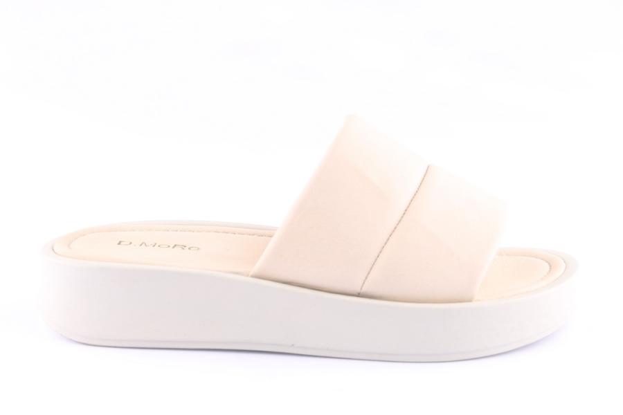 d.moro shoes Women Leather Slippers for Summer: TAŞ-352 Off White (Wholesale)