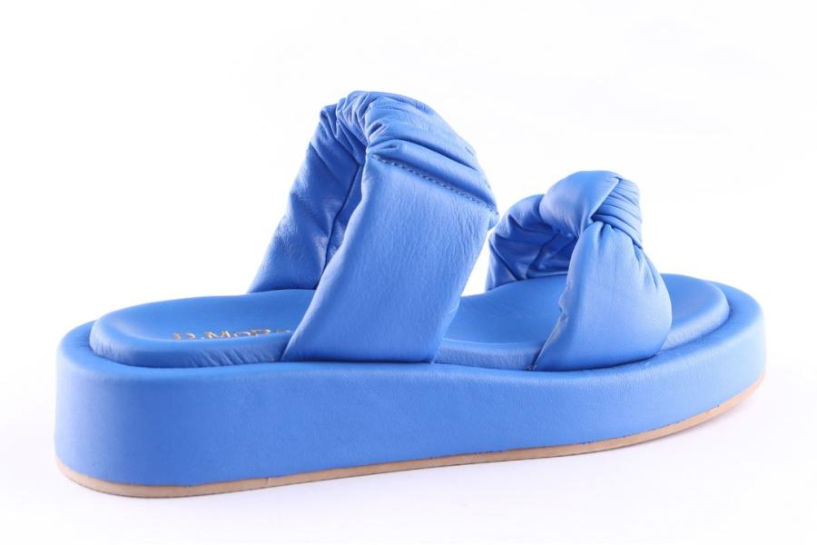 D.moro Shoes Women Leather Slippers For Summer: TAŞ-362 Blue (Wholesale)