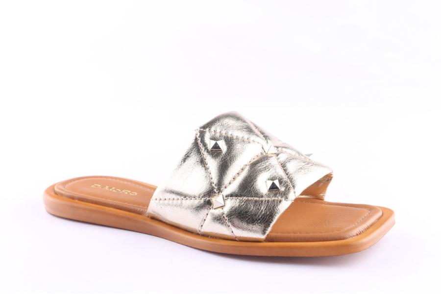 D.moro Shoes Women Leather Slippers For Summer: TAŞ-364 Silver (Wholesale)