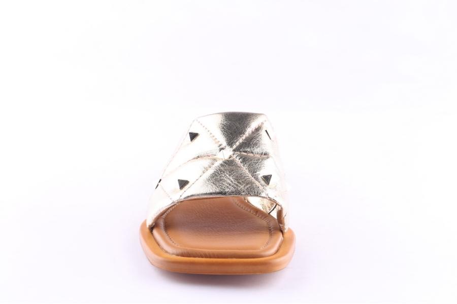 D.moro Shoes Women Leather Slippers For Summer: TAŞ-364 Silver (Wholesale)