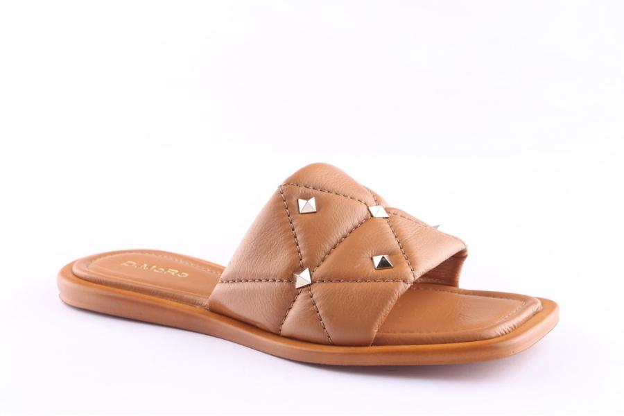 D.moro Shoes Women Leather Slippers For Summer: TAŞ-364 Tan (Wholesale)