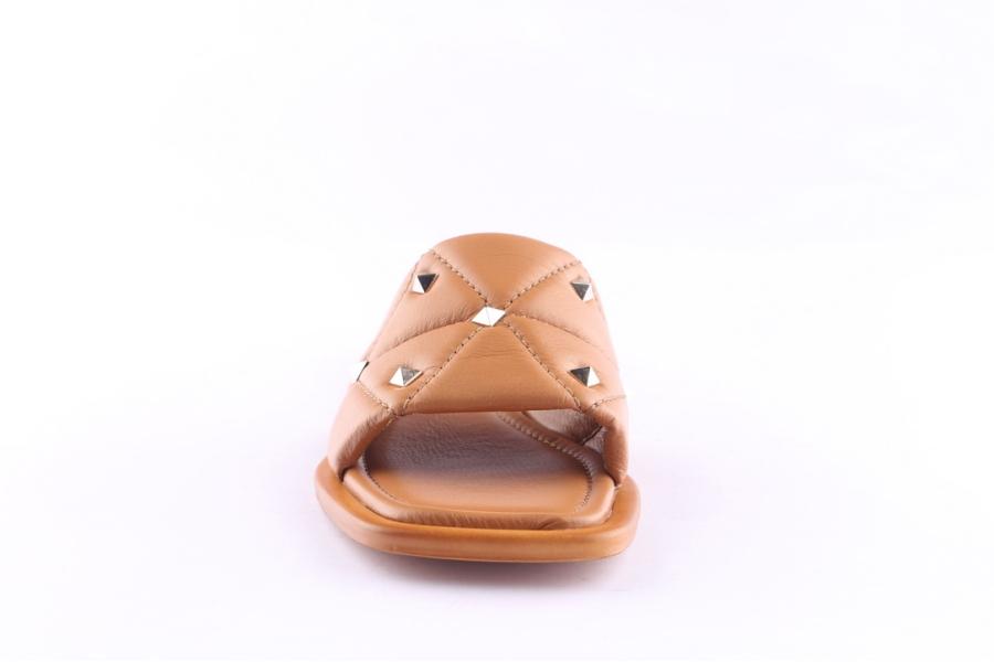 D.moro Shoes Women Leather Slippers For Summer: TAŞ-364 Tan (Wholesale)