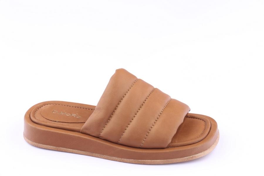 d.moro shoes Women Leather Slippers for summer: TAŞ-46 Brown Leather (Wholesale)