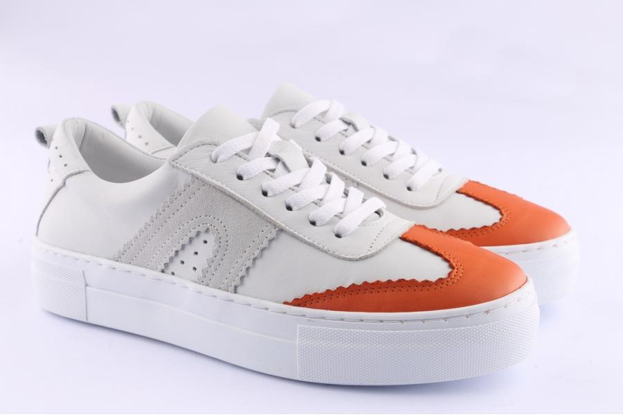 D.moro Shoes Women Leather Sneakers For Summer: 143141 White (Wholesale)